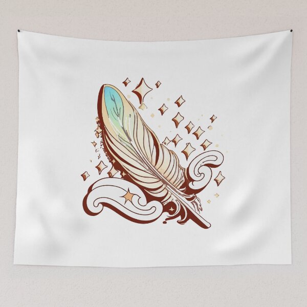 Item preview, Ethereal Feather with Stars designed and sold by NiftyWrx.