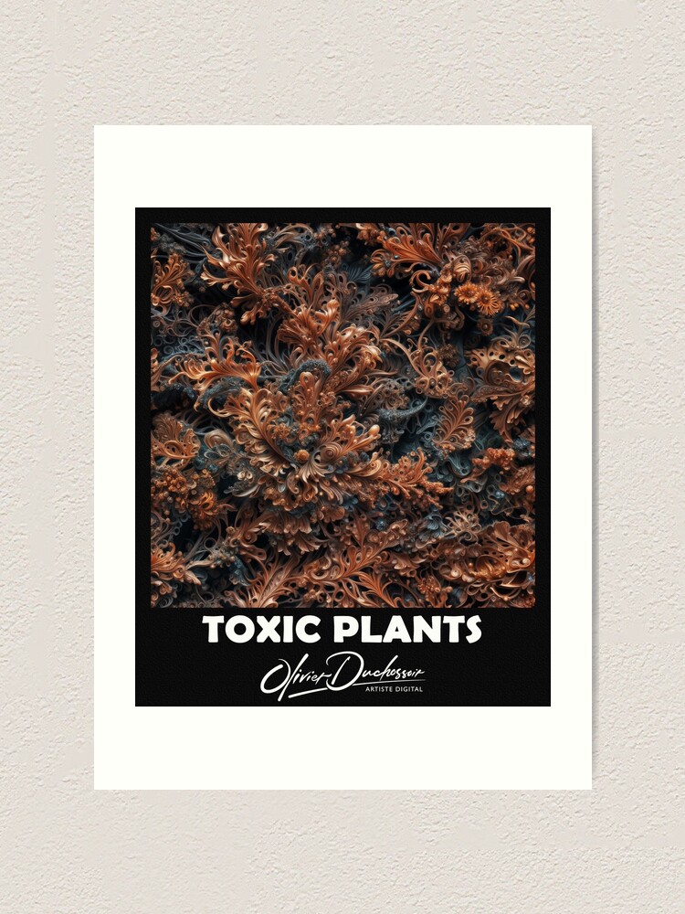 Aperçu 1 sur 3. Impression artistique avec l'œuvre Toxic plant 79 créée et vendue par oduchossoir.