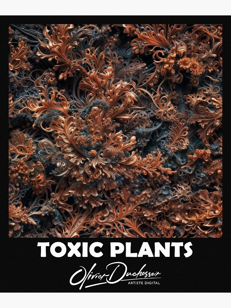 Aperçu 3 sur 3. Impression artistique avec l'œuvre Toxic plant 79 créée et vendue par oduchossoir.