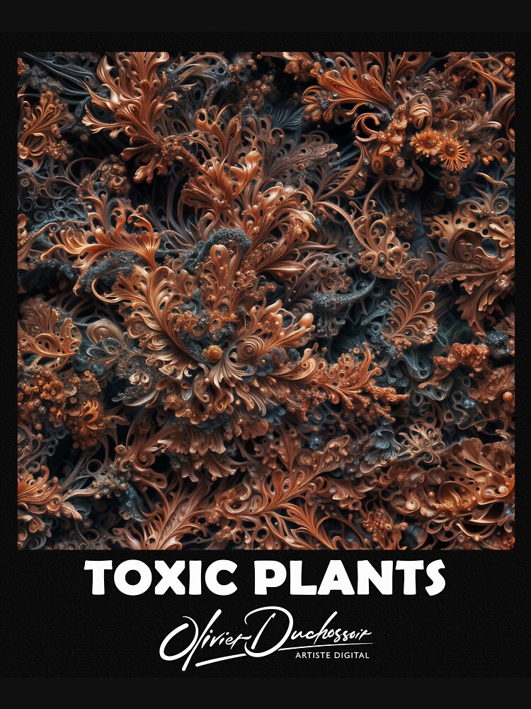 Aperçu 7 sur 7. T-shirt respirant avec l'œuvre Toxic plant 79 créée et vendue par oduchossoir.