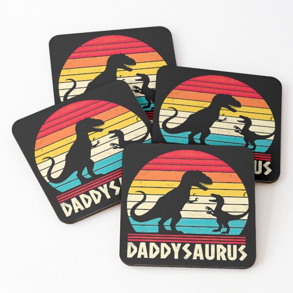 Artikelvorschau, Papa Dinosaurier Daddysaurus 2 Zwei Kinder Lustiger Vatertag Papa entworfen und verkauft von Apogee Publishing.