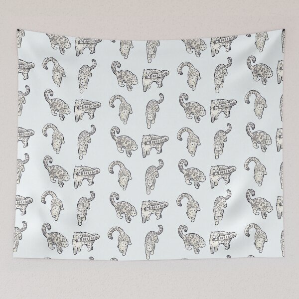 Item preview, snow leopard pack designed and sold by Artofmayara.