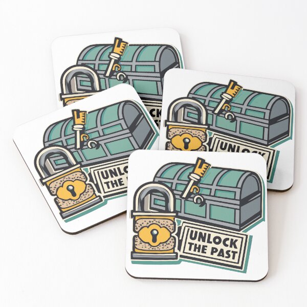 Item preview, Unlock the Past - Vintage Stamp Treasure Chest Design designed and sold by NiftyWrx.
