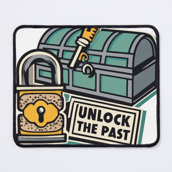 Item preview, Unlock the Past - Vintage Stamp Treasure Chest Design designed and sold by NiftyWrx.