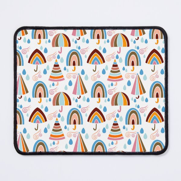Item preview, dancing umbrellas with dewdrops and windy Strome on a rainy day. designed and sold by Kaushlydraw.