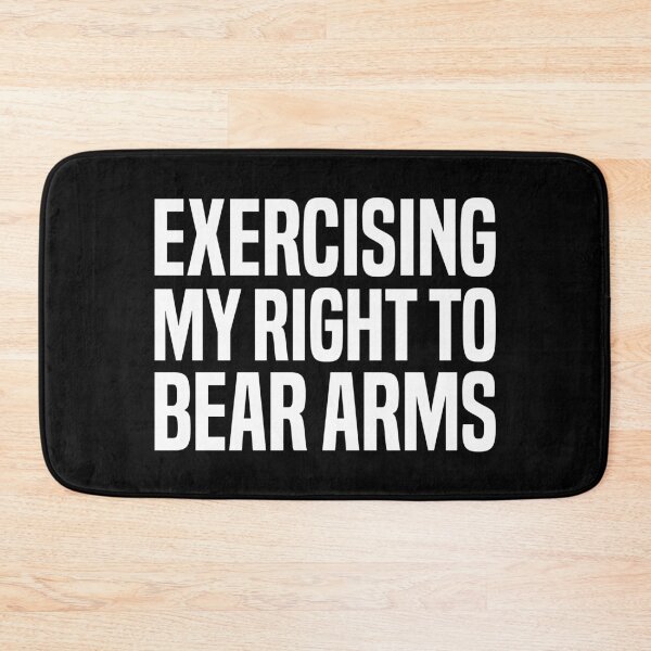 Item preview, Exercising My Right to Bare Arms, Funny Fitness Meme, Gym Workout designed and sold by Singhe Design.