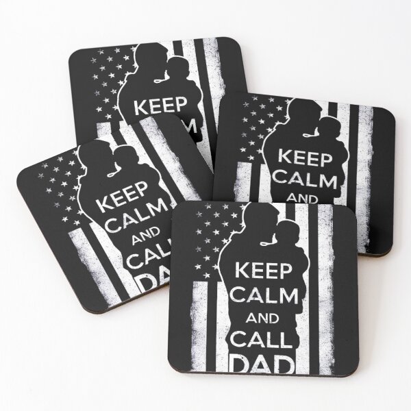 Item preview, "Keep Calm and Call Dad" America's Flag T-Shirt designed and sold by AI-volution.