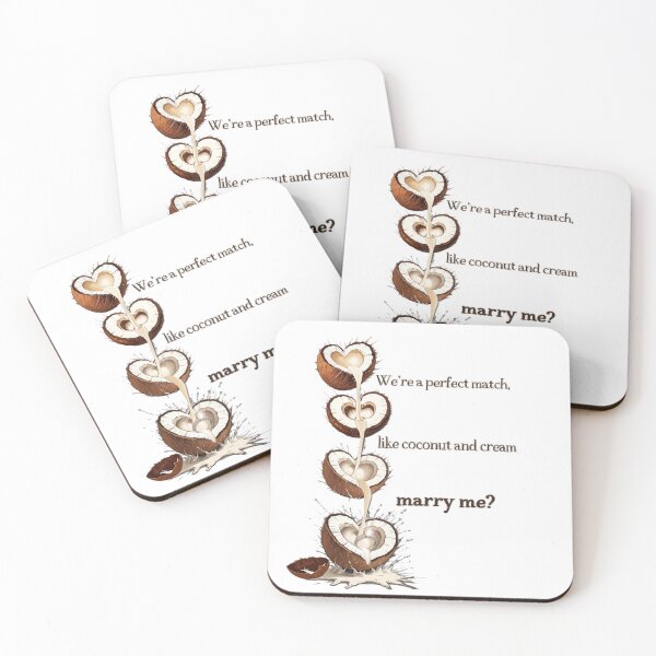 Item preview, Coconut marriage proposal#3 designed and sold by Hen-C-Art.