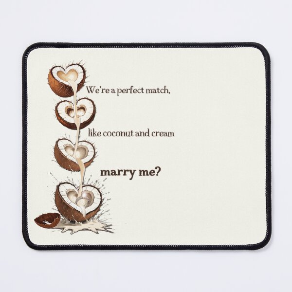 Item preview, Coconut marriage proposal#3 designed and sold by Hen-C-Art.