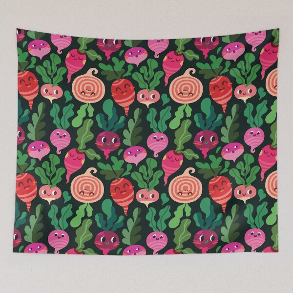 Item preview, Cute radishes on black designed and sold by PenguinHouse.