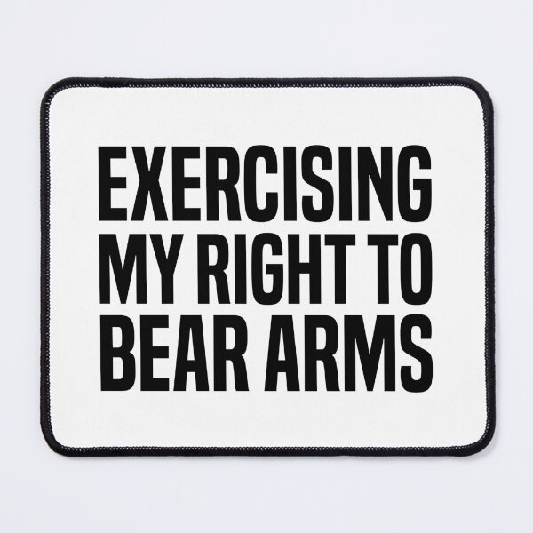 Item preview, Exercising My Right to Bare Arms, Funny Fitness Meme, Gym Workout designed and sold by Singhe Design.