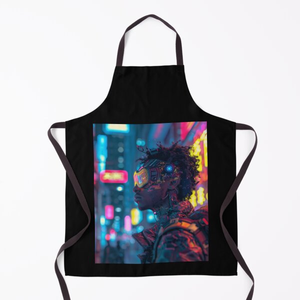 Item preview, Neon-City Cyborg Night Stroll designed and sold by palmyst.