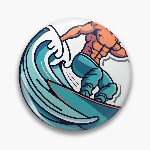 Item preview, Dynamic Surfer on Wave Illustration designed and sold by NiftyWrx.