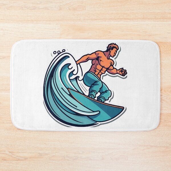 Item preview, Dynamic Surfer on Wave Illustration designed and sold by NiftyWrx.