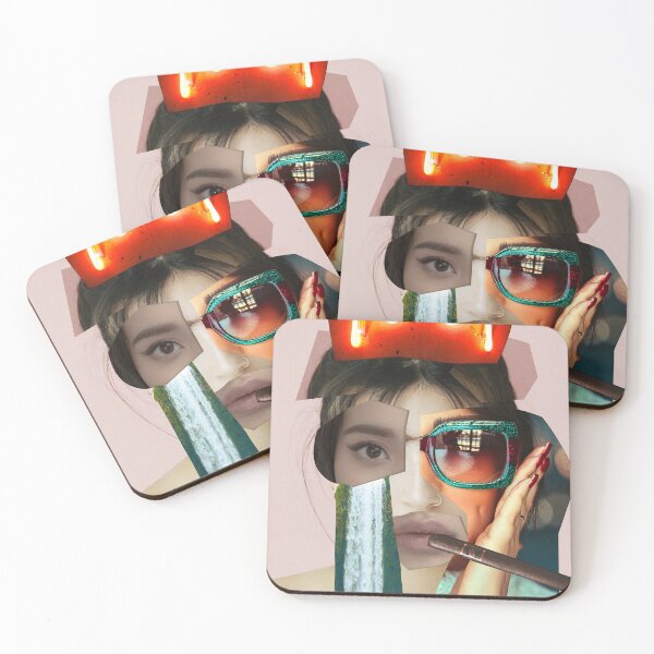 Item preview, Female portrait collage designed and sold by VoyageEnImage.