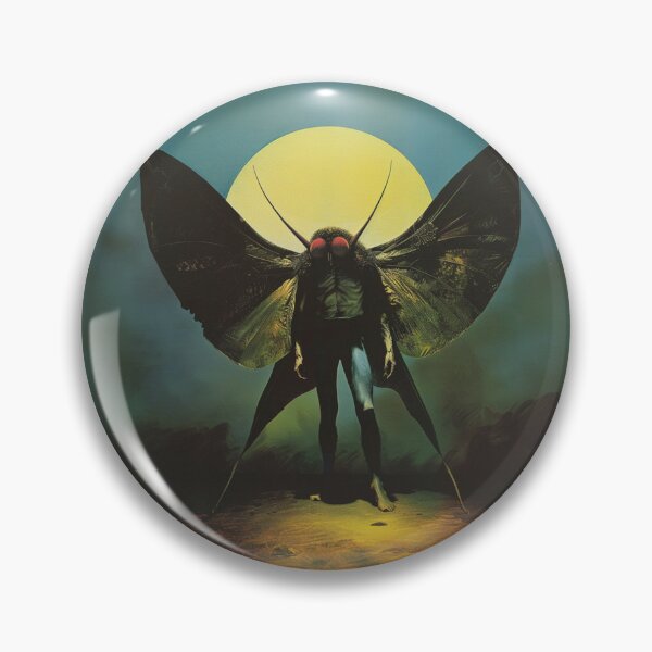 Item preview, An eerie picture of Mothman designed and sold by SimonWoodbine.