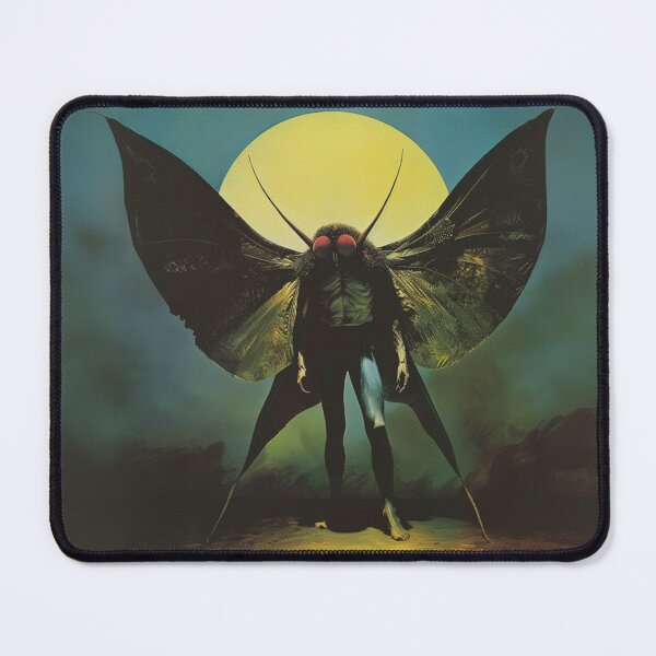 Item preview, An eerie picture of Mothman designed and sold by SimonWoodbine.
