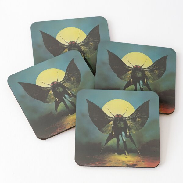 Item preview, An eerie picture of Mothman designed and sold by SimonWoodbine.