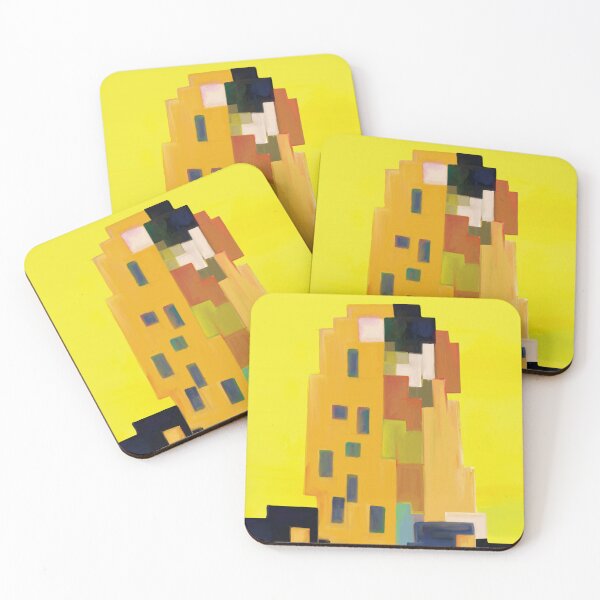 Item preview, Pixel art of Gustav Klimt Der Kuss designed and sold by calorieranger.