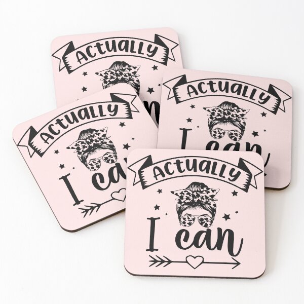 Item preview, Actually I Can Women's Motivational Quote Phrase designed and sold by SayItWithYours.