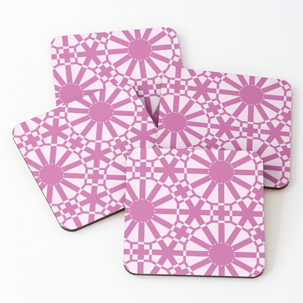 Item preview, Pink hipnotic geometric rosette pattern designed and sold by Lia Zarpin.