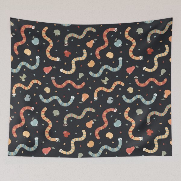 Item preview, Worms and fruits designed and sold by Avisnanna.
