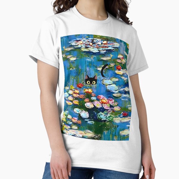 Item preview,  Monet Water Lilies | Monet Waterlily Cat Prints  designed and sold by AgevTor.