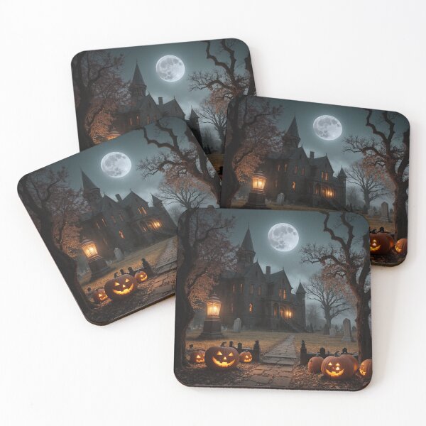 Item preview, Enchanted Halloween Night Spooky Haunted Graveyard designed and sold by EnchantedVista.