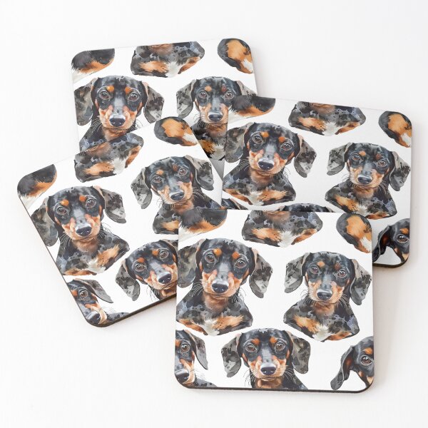 Item preview, Dachshunds Pattern  designed and sold by NicolasGlowArt.