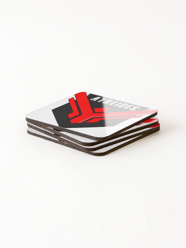 Thumbnail 4 of 5, Coasters (Set of 4), Red Hawk badge 2 designed and sold by RzepaDesignShop.