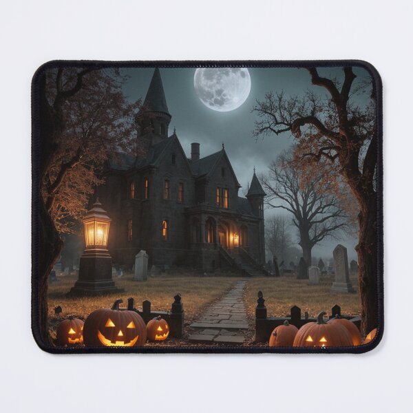 Item preview, Enchanted Halloween Night Spooky Haunted Graveyard designed and sold by EnchantedVista.