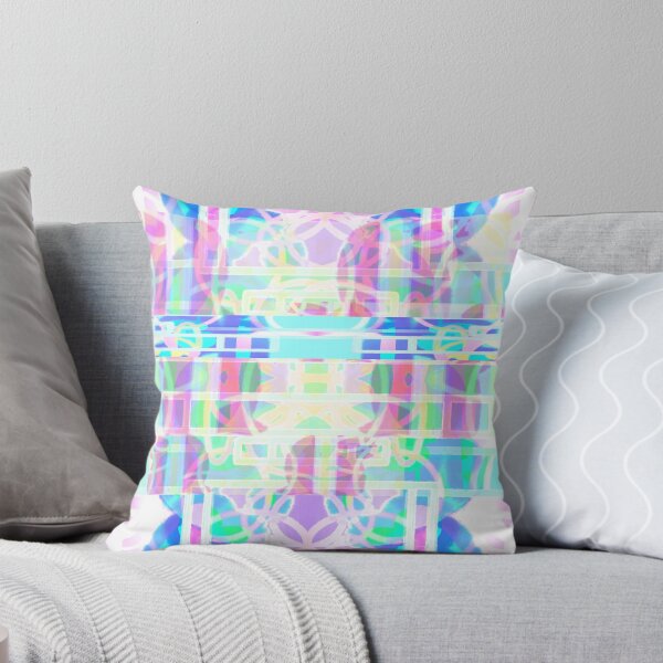 Item preview, Pink and Rainbow Pattern in pastelrainbow soft lght colors  designed and sold by M-Lorentsson.