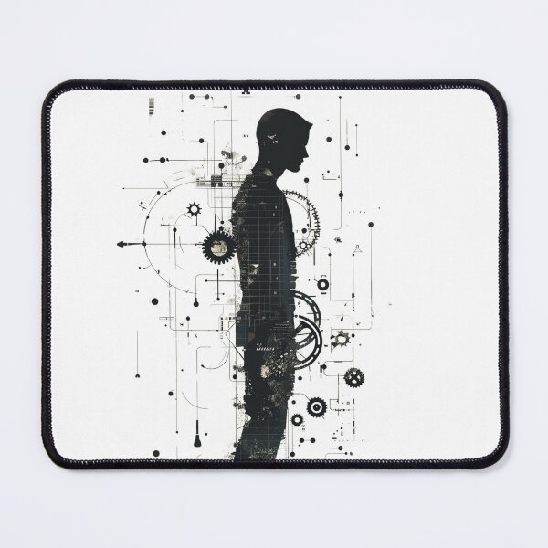 Item preview, Silhouette of Technological Human designed and sold by palmyst.