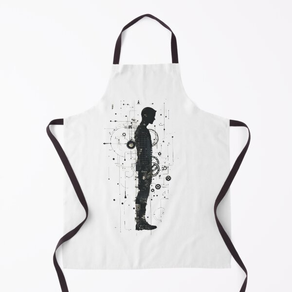 Item preview, Silhouette of Technological Human designed and sold by palmyst.