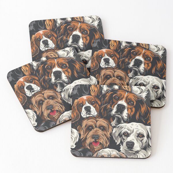 Item preview, Dogs Design Pattern  designed and sold by NicolasGlowArt.