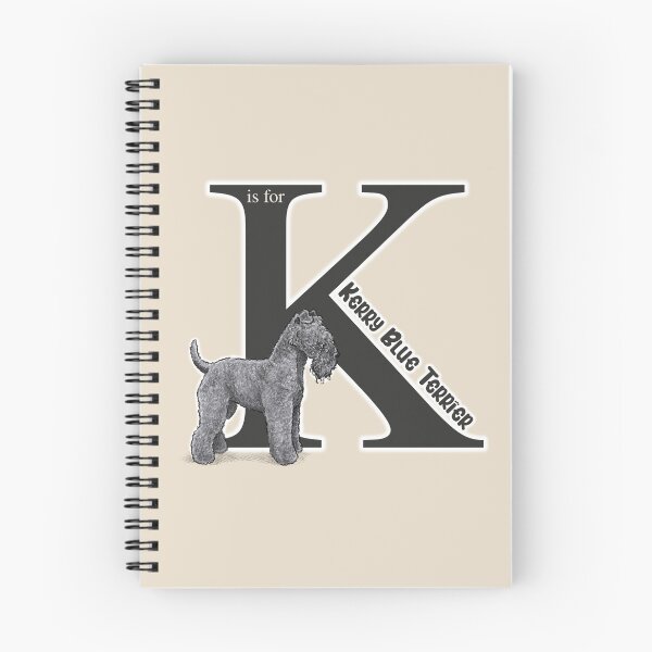 Item preview, K is for Kerry Blue Terrier designed and sold by Elspeth Rose Design.
