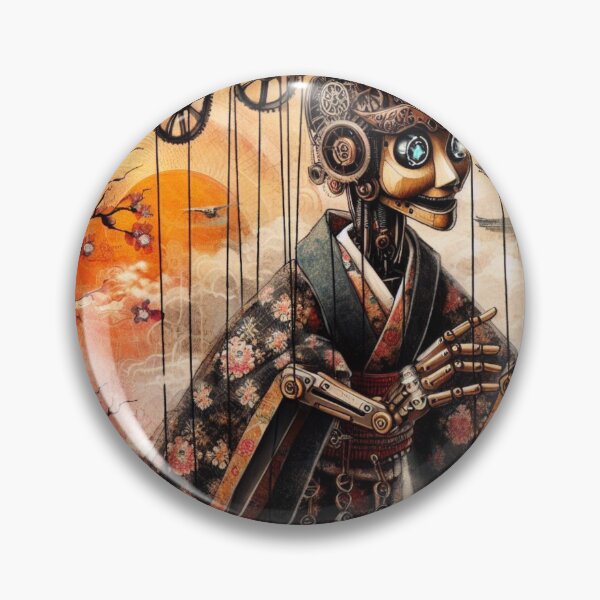 Item preview, Steampunk Samurai Amidst Ancient Temples designed and sold by Hatomomox.