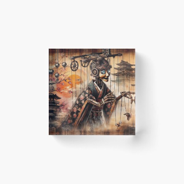 Item preview, Steampunk Samurai Amidst Ancient Temples designed and sold by Hatomomox.