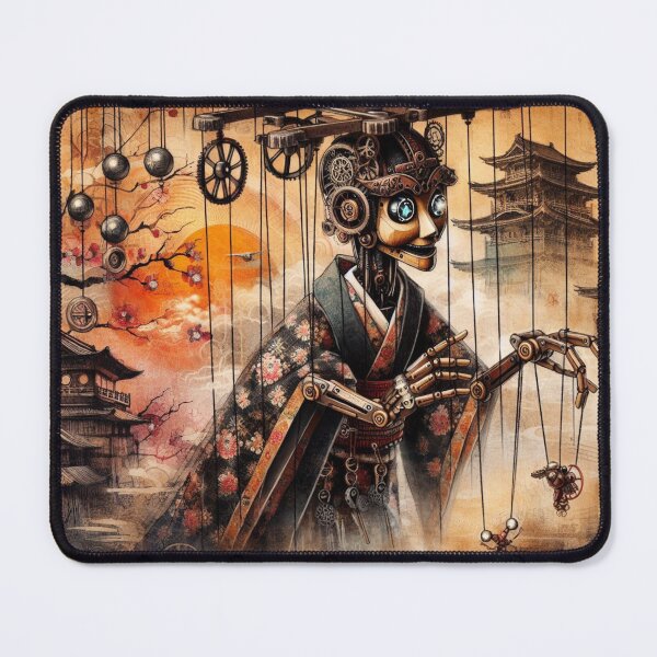 Item preview, Steampunk Samurai Amidst Ancient Temples designed and sold by Hatomomox.