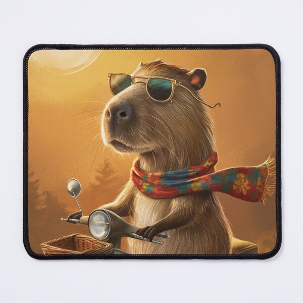 Item preview, retro summer vibes vintage capybara designed and sold by Mayaart83.