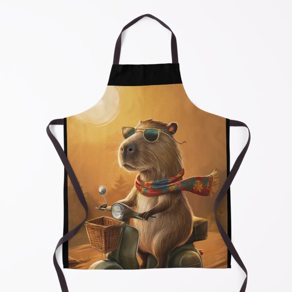 Item preview, retro summer vibes vintage capybara designed and sold by Mayaart83.