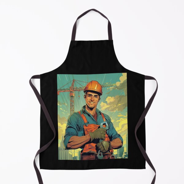 Item preview, Smiling Construction Worker with Wrench designed and sold by palmyst.