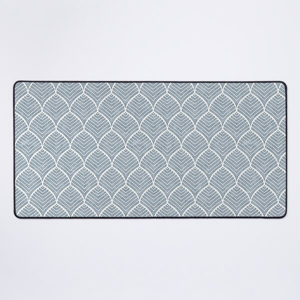 Item preview, Blue Art Deco Scallop Pattern designed and sold by hellcom.