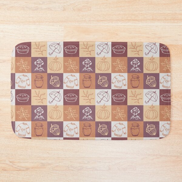 Item preview, Pattern with autumn motifs in doodle style designed and sold by Mariana Shymkovych.