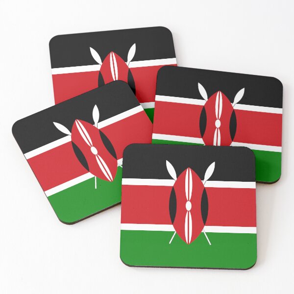 Item preview, National flag Kenya of in East Africa on the Indian Ocean. designed and sold by Peter Etchells.
