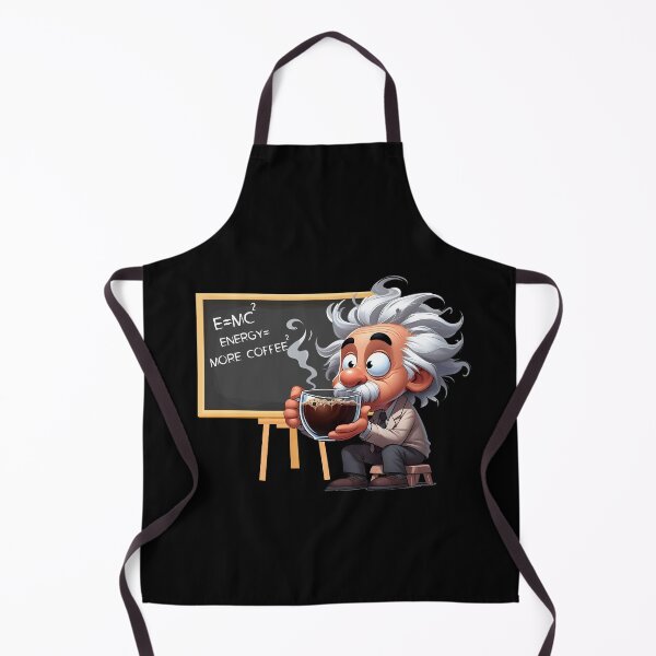 Item preview, Albert Einstein Theory Formula General Relativity E=mc2 Energy Equals More Coffee Funny Caffeine Cartoon designed and sold by André Botes.