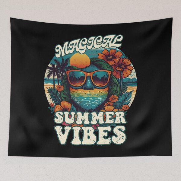 Item preview, MAGICAL SUMMER VIBES cool colourful retro style design designed and sold by Jt41.