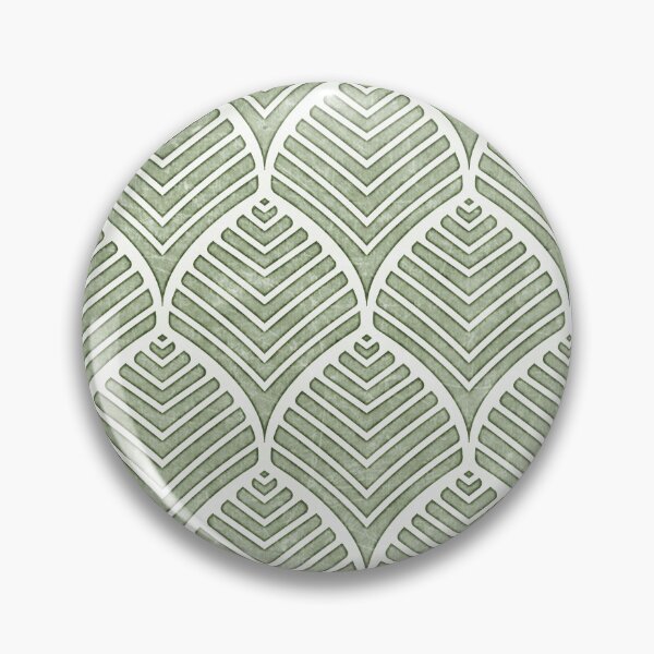 Item preview, Sage Art Deco Scallop Pattern designed and sold by hellcom.