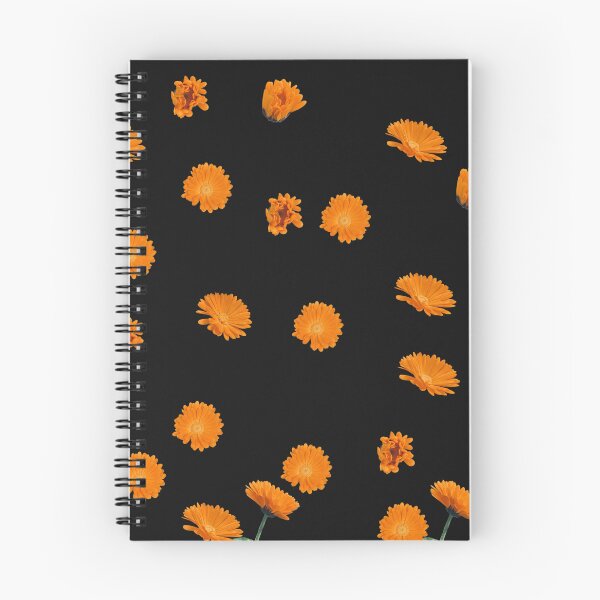 Item preview, Vibrant Orange Floral Pattern - Ideal for Shower Curtains, Pillows, Aprons, Duvets, and Comforters designed and sold by Suzana Djordjevic.