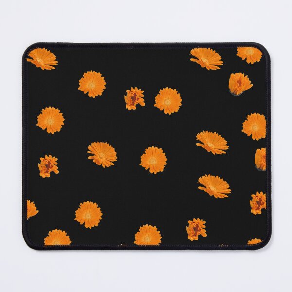 Item preview, Vibrant Orange Floral Pattern - Ideal for Shower Curtains, Pillows, Aprons, Duvets, and Comforters designed and sold by Suzana Djordjevic.